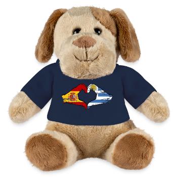 Flaggenherz Spanien Uruguay used - MiniFeet® Hund Helge - Sonnengelb - Vorne