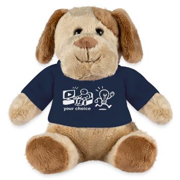 Your Choice - don't block your mind - Chien en peluche Helge MiniFeet® - jaune soleil - Devant