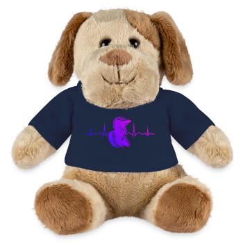Conception motocross Power Motocross - Chien en peluche Helge MiniFeet® - jaune soleil - Devant