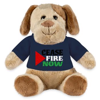 Cease Fire Now - MiniFeet® Dog Helge - sun yellow - Front