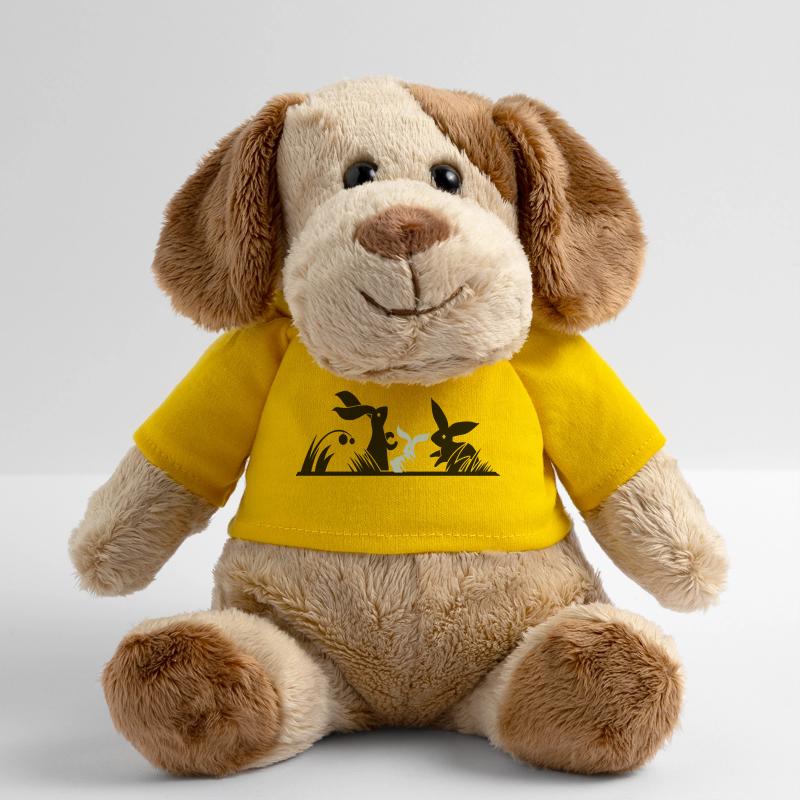 drei Hasen auf einer Wiese MiniFeet® Hund Helge