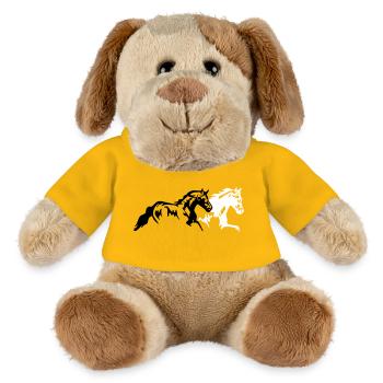 Chevaux Etalon Jument Poulain - Chien en peluche Helge MiniFeet® - jaune soleil - Devant