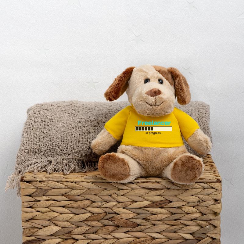 Freelancer in Progress – Selbstständigkeit Motiv MiniFeet® Hund Helge