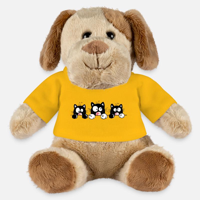 Neugierige Katzen - MiniFeet® Hund Helge - Sonnengelb