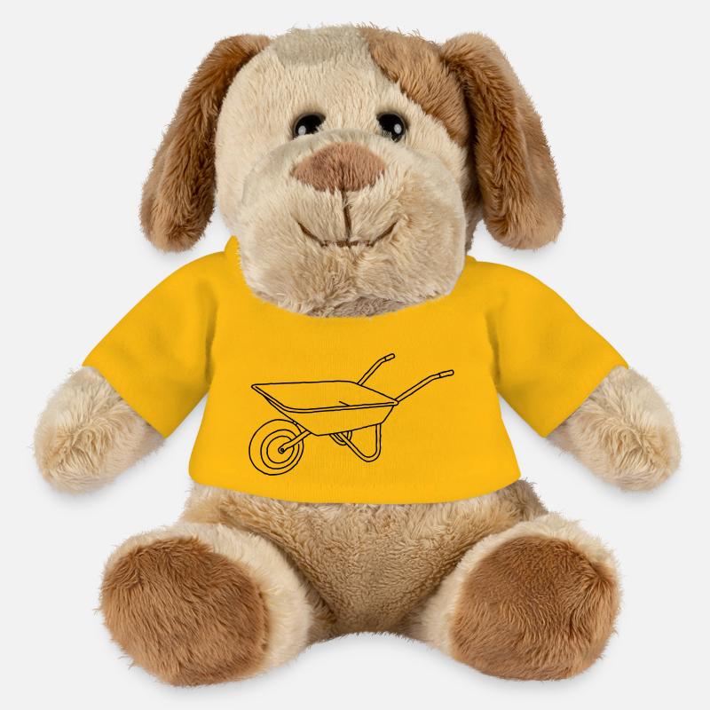 Schubkarre Karette - MiniFeet® Hund Helge - Sonnengelb