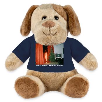 Holy Night mal anders - Chaotisches Weihnachten - MiniFeet® Hund Helge - Sonnengelb - Vorne