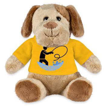 Fishing & Fishing | Petri Heil Hobby Logo - MiniFeet® Dog Helge - sun yellow - Front