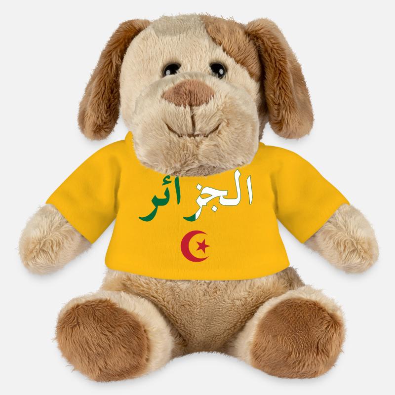 Algeria BZ Flag - MiniFeet® Dog Helge - sun yellow