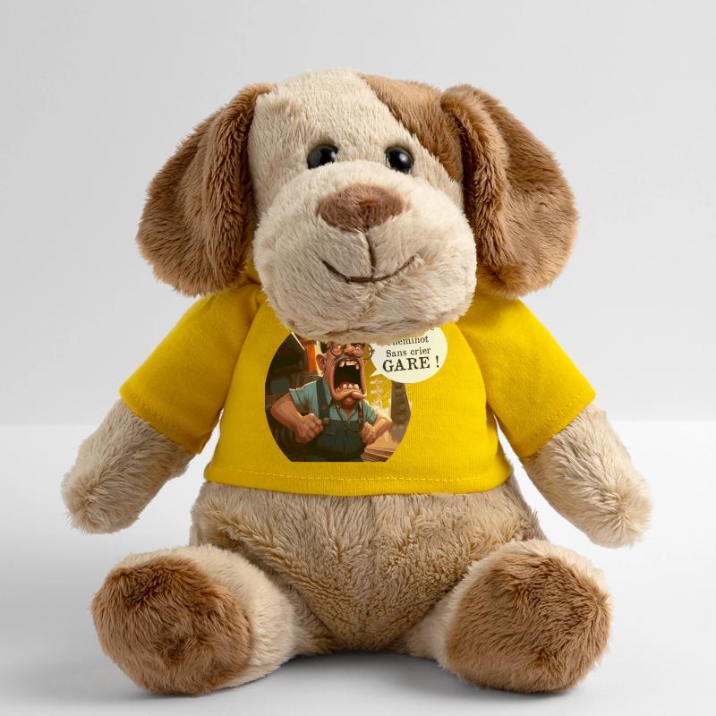 DU KANNST OHNE VORWARNUNG EISENBAHNARBEITER SEIN! (Zug) MiniFeet® Hund Helge