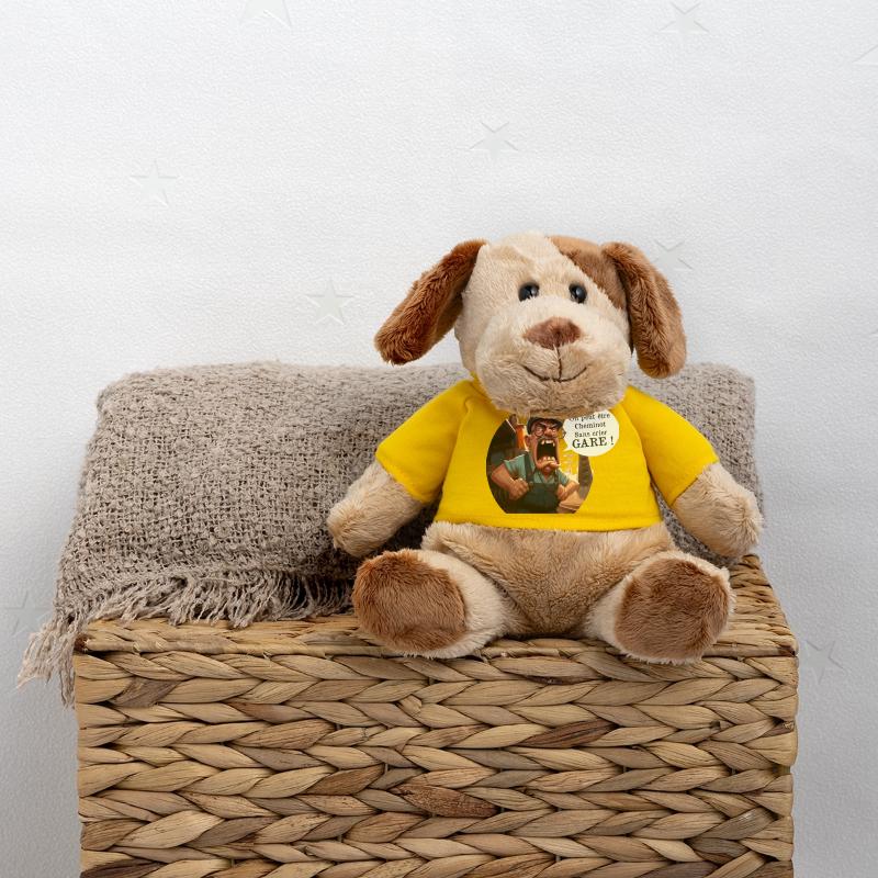 YOU CAN BE A RAILWAY WORKER WITHOUT WARNING! (train) MiniFeet® Dog Helge