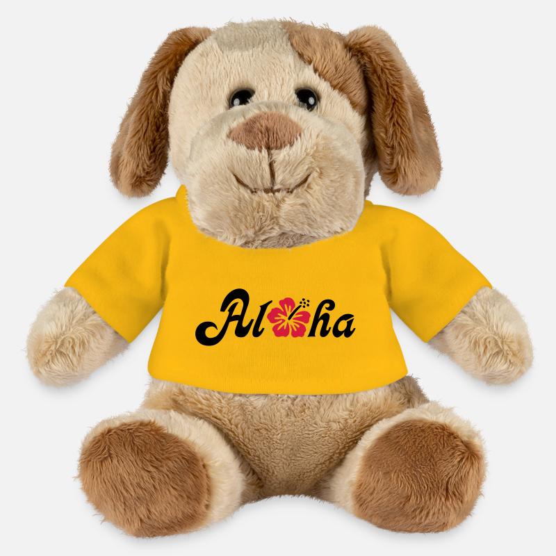 Aloha Hibiscus Blüte - MiniFeet® Hund Helge - Sonnengelb