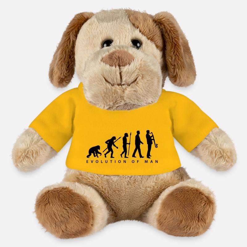 evolution_bass_klarinette_spieler_082013 - Chien en peluche Helge MiniFeet® - jaune soleil