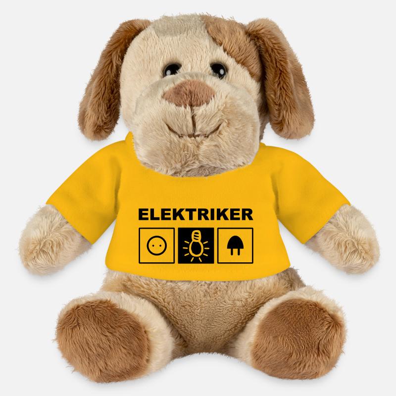 Elektriker Elektrik - MiniFeet® Hund Helge - Sonnengelb