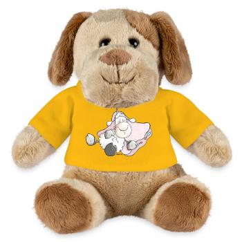 Verträumtes Schlafschaf - Schafe - MiniFeet® Hund Helge - Sonnengelb - Vorne