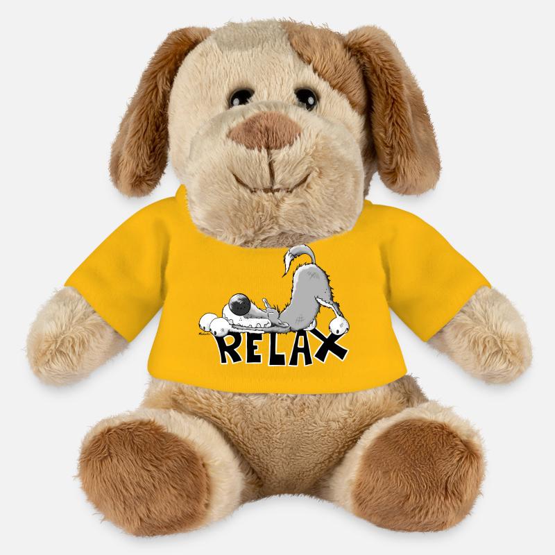 Relax Wolf - MiniFeet® Hund Helge - Sonnengelb