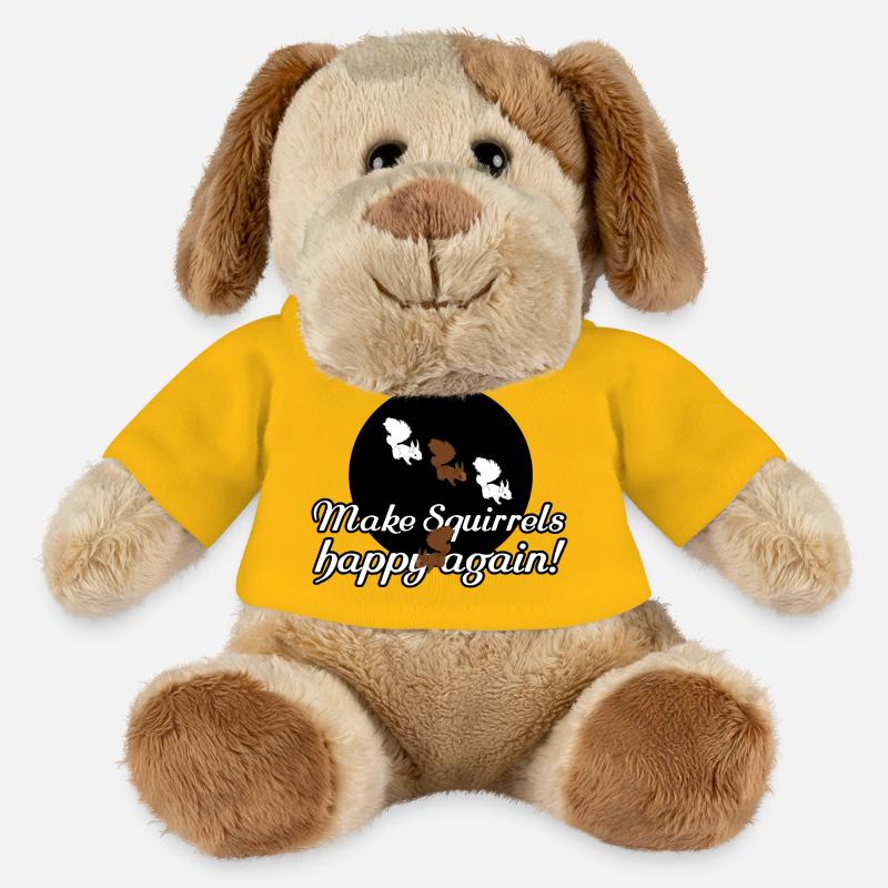 Eichhörnchen Tiere Liebe Tierfreund Sprüche - MiniFeet® Hund Helge - Sonnengelb