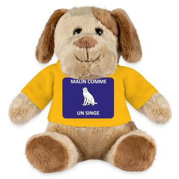Clever wie ein Affe - MiniFeet® Hund Helge - Sonnengelb - Vorne