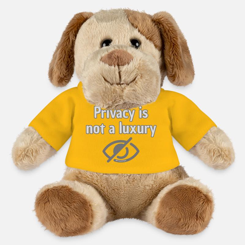 Privacy Not Luxury - Top Statement for Privacy - MiniFeet® Dog Helge - sun yellow