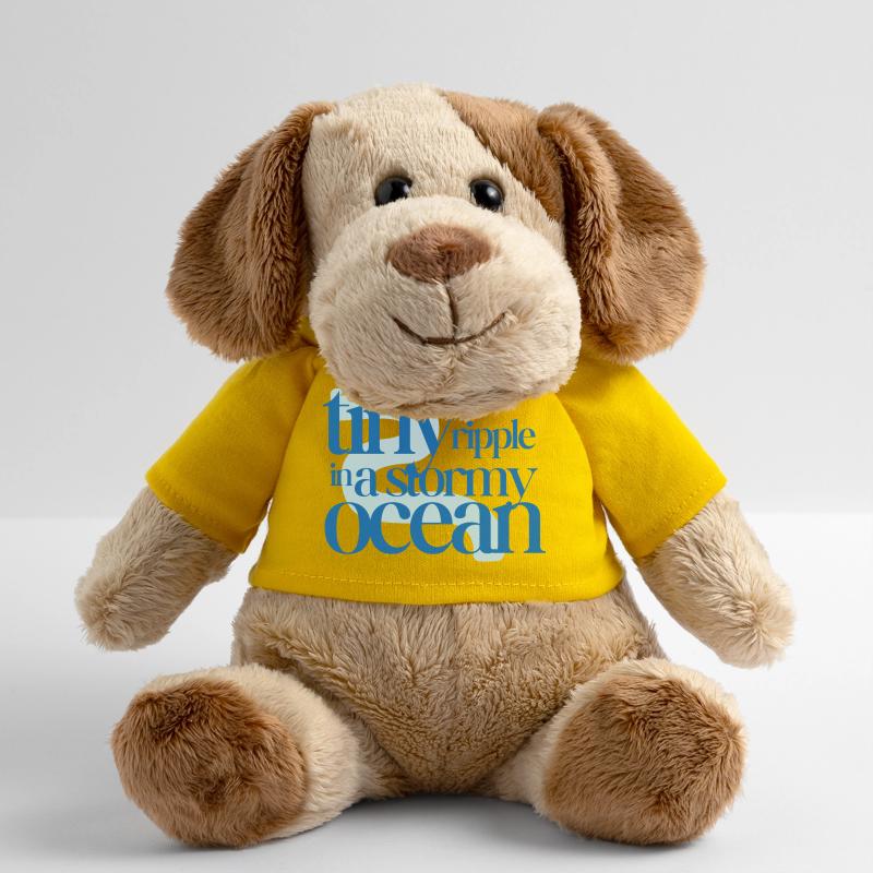 Tiny ripple in a stormy ocean (blue background) MiniFeet® Dog Helge