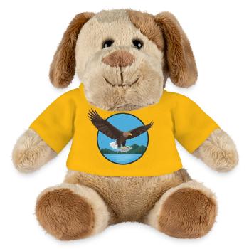 Aigle à queue blanche - Chien en peluche Helge MiniFeet® - jaune soleil - Devant