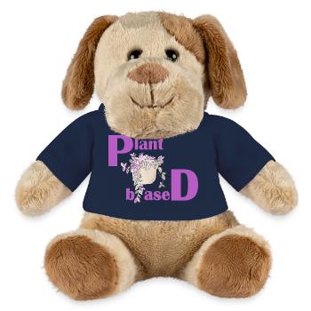 Plant Based – Pinkes Design Topfpflanze - MiniFeet® Hund Helge - Sonnengelb - Vorne