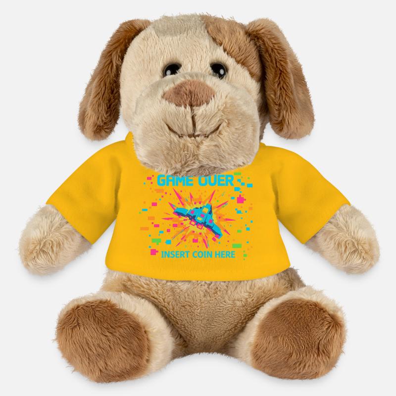 Game Over Neon Arcade Game - MiniFeet® Hund Helge - Sonnengelb