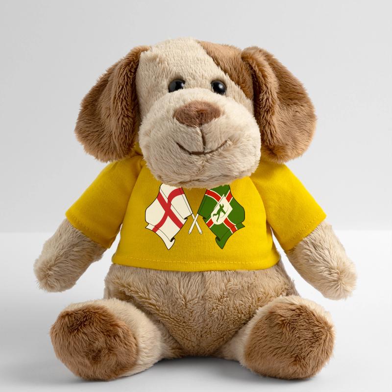 Drapeaux du Nottinghamshire × Angleterre Chien en peluche Helge MiniFeet®