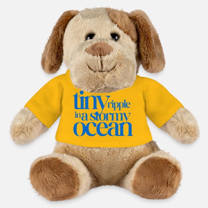 Tiny ripple in a stormy ocean - MiniFeet® Dog Helge - sun yellow