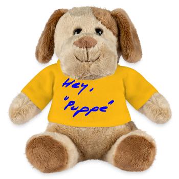 Greeting - different - MiniFeet® Dog Helge - sun yellow - Front