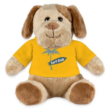 Surf Club Palm Beach Hawaii Surfboard Ocean Vibes - Chien en peluche Helge MiniFeet® - jaune soleil - Devant