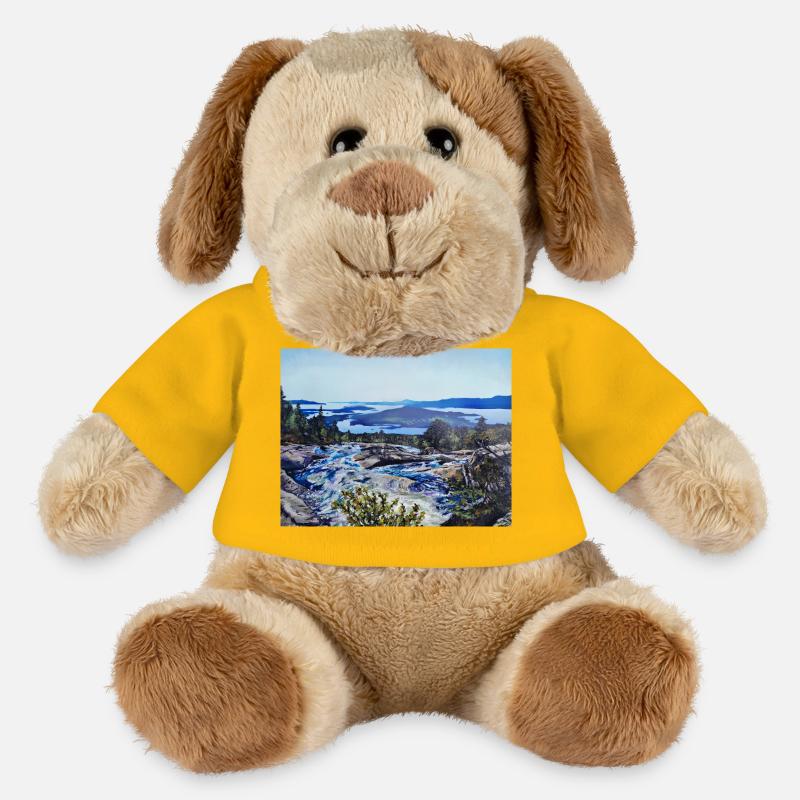 Bremstølen - Chien en peluche Helge MiniFeet® - jaune soleil