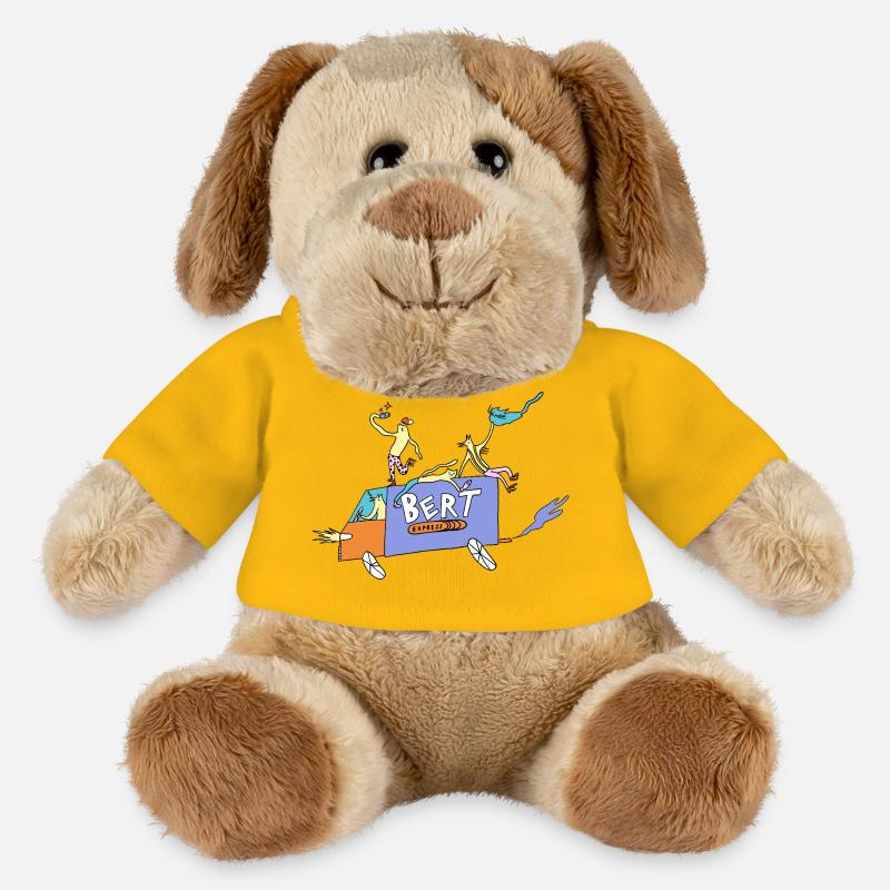 Bert_Express - Chien en peluche Helge MiniFeet® - jaune soleil