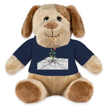 Germe de vie sur fissures - Chien en peluche Helge MiniFeet® - jaune soleil - Devant