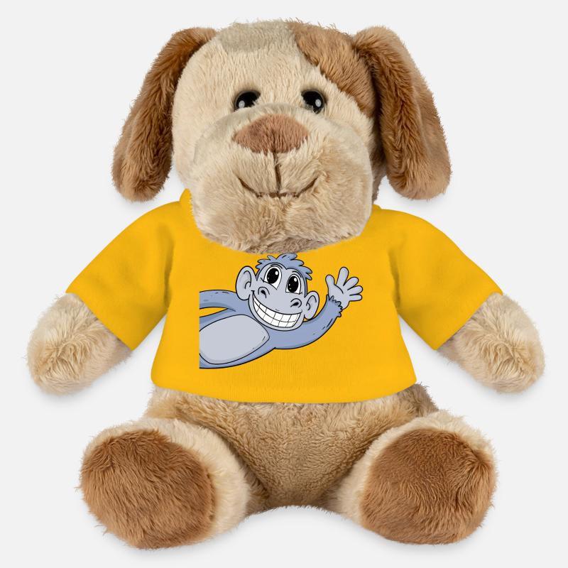 Affe Gruß Begrüßung - MiniFeet® Hund Helge - Sonnengelb
