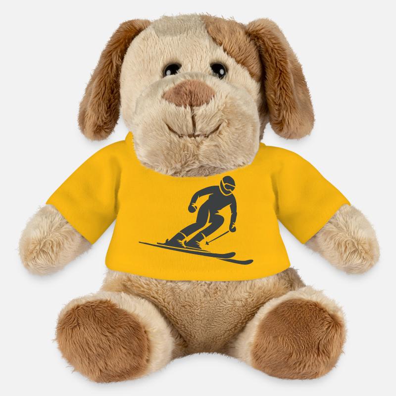 ski fahrer - MiniFeet® Hund Helge - Sonnengelb