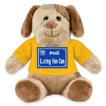 Strassen Schild hanoi Vietnam  - MiniFeet® Hund Helge - Sonnengelb - Vorne