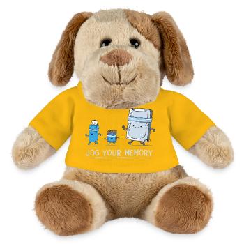 Softwareingenieur IT-Support J-og Your Memory Gym - MiniFeet® Hund Helge - Sonnengelb - Vorne