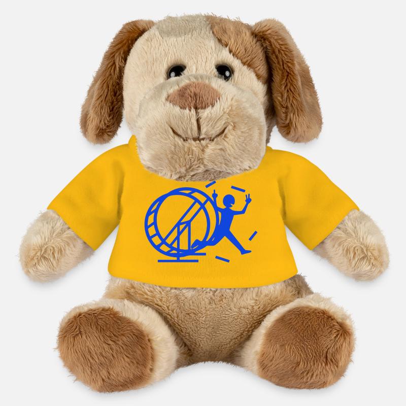 libre - Chien en peluche Helge MiniFeet® - jaune soleil