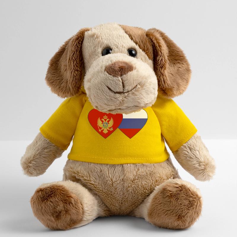 Monténégro Drapeau de la Russie Chien en peluche Helge MiniFeet®
