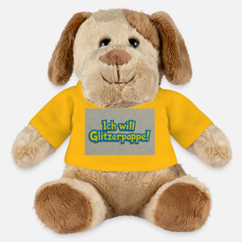 Ich will Glitzerpappe! - MiniFeet® Hund Helge - Sonnengelb