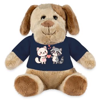 Katzen-Waschbär-Duo kuscheln und lieben - MiniFeet® Hund Helge - Sonnengelb - Vorne