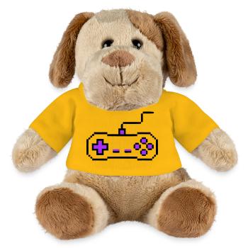 Retro Gamepad Controller Gamer - MiniFeet® Dog Helge - sun yellow - Front