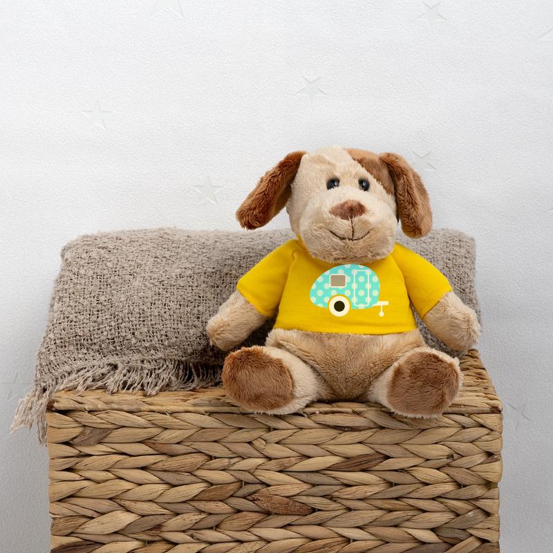Caravan Dots Camping Points Camping, Vintage Rétro Chien en peluche Helge MiniFeet®
