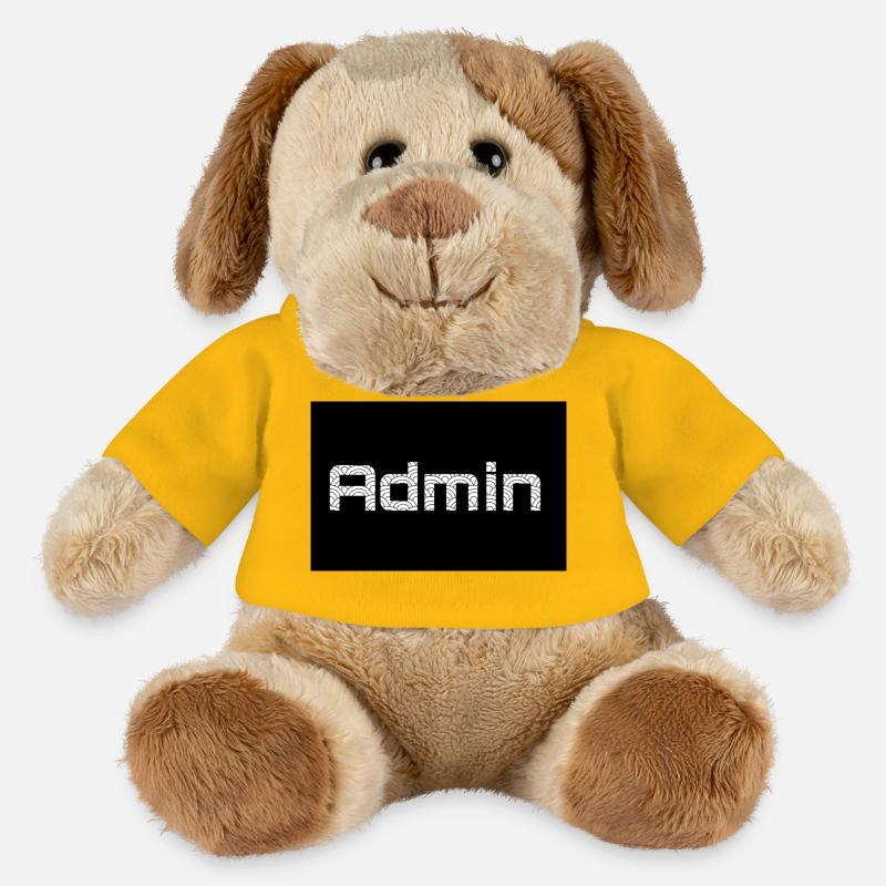 ADMIN Whitewords/Blackbackround - MiniFeet® Hund Helge - Sonnengelb