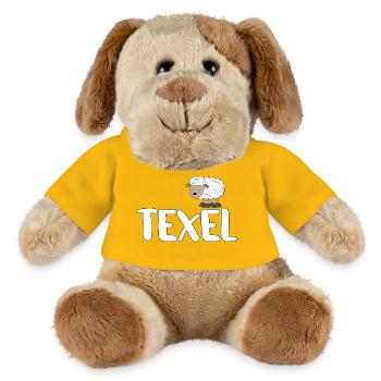 Sheep Texel (colourful version) - MiniFeet® Dog Helge - sun yellow - Front