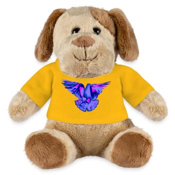 Taube blau - MiniFeet® Hund Helge - Sonnengelb - Vorne