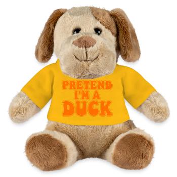 Faire semblant d’être un canard - Drôle de costume - Chien en peluche Helge MiniFeet® - jaune soleil - Devant