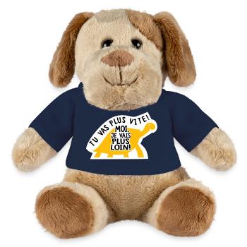 lustiger_Humor_Sarkasmus_Aufkleber_Campingwagen_Van_ - MiniFeet® Hund Helge - French Navy - Vorne