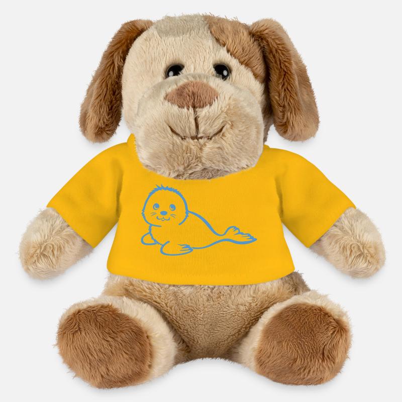 robbie blau - MiniFeet® Hund Helge - Sonnengelb