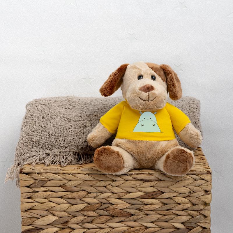 Blauer Hippo Blickfang MiniFeet® Hund Helge